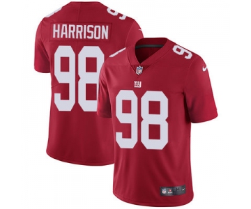 Nike New York Giants #98 Damon Harrison Red Alternate Men's Stitched NFL Vapor Untouchable Limited Jersey