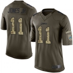 Lions #11 Marvin Jones Jr Green Men's Stitched Football Limited 2015 Salute to Service Jersey