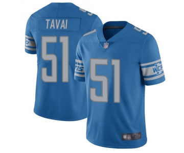 Lions #51 Jahlani Tavai Blue Team Color Men's Stitched Football Vapor Untouchable Limited Jersey