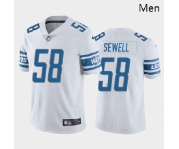 Men Detroit Lions #58 Penei Sewell Blue White 2021 Draft Jersey