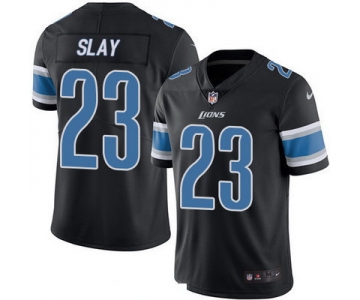 Men's Detroit Lions #23 Darius Slay Black 2016 Color Rush Stitched NFL Nike Limited Jersey