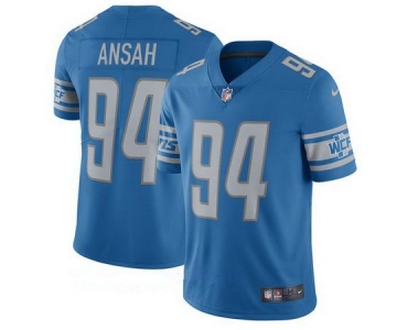 Men's Detroit Lions #94 Ezekiel Ansah Nike Blue 2017 Limited Jersey