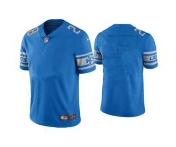 Men's Detroit Lions Blank Blue Vapor Untouchable Limited Stitched Jersey