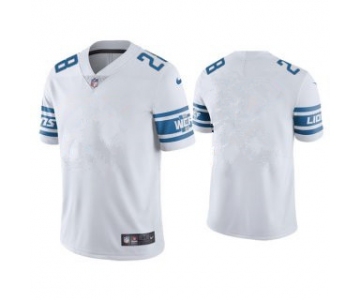 Men's Detroit Lions Blank White Vapor Untouchable Limited Stitched Jersey