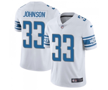 Nike Detroit Lions #33 Kerryon Johnson White Men's Stitched NFL Vapor Untouchable Limited Jersey
