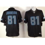 Nike Detroit Lions #81 Calvin Johnson Black Impact Limited Jersey