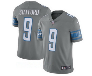 Nike Detroit Lions #9 Matthew Stafford Gray Men's Stitched NFL Vapor Untouchable Limited Jersey