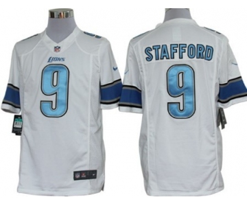 Nike Detroit Lions #9 Matthew Stafford White Limited Jersey