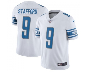Nike Detroit Lions #9 Matthew Stafford White Men's Stitched NFL Vapor Untouchable Limited Jersey