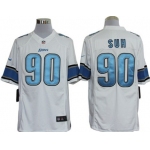 Nike Detroit Lions #90 Ndamukong Suh White Limited Jersey