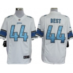 Nike Detroit Lions#44 Jahvid Best White Limited Jersey