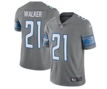 Nike Lions #21 Tracy Walker Gray Men's Stitched NFL Limited Rush Jersey