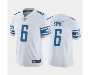 Nike Lions #6 D'Andre Swift White 2020 NFL Draft Vapor Untouchable Limited Jersey