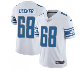 Nike Lions #68 Taylor Decker White Men's Stitched NFL Limited Jersey