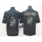 Nike Lions 9 Matthew Stafford Black Gold Vapor Untouchable Limited Jersey