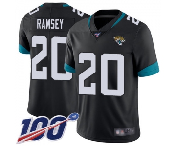 Jaguars #20 Jalen Ramsey Black Team Color Men's Stitched Football 100th Season Vapor Limited Jersey