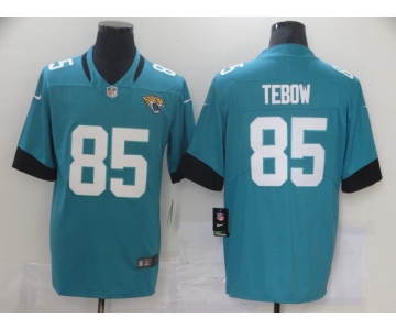 Men Jacksonville Jaguars 85 Tebow Green Nike Vapor Untouchable Limited 2021 NFL Jersey