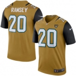 Men's Jacksonville Jaguars #20 Jalen Ramsey Nike Gold Color Rush Legend Jersey