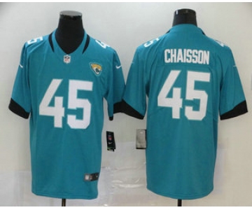 Men's Jacksonville Jaguars #45 K'Lavon Chaisson Teal Blue New 2020 Vapor Untouchable Stitched NFL Nike Limited Jersey