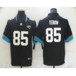 Men's Jacksonville Jaguars #85 Tim Tebow Black 2021 Vapor Untouchable Stitched NFL Nike Limited Jersey