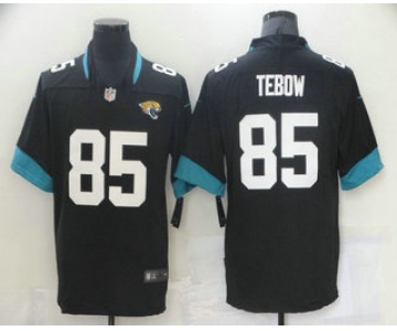 Men's Jacksonville Jaguars #85 Tim Tebow Black 2021 Vapor Untouchable Stitched NFL Nike Limited Jersey