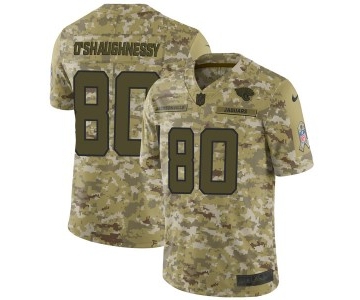 Nike #80 James O'Shaughnessy Jacksonville Jaguars Men's Limited Camo 2018 Salute to Service Jersey