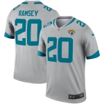 Nike Jacksonville Jaguars 20 Jalen Ramsey Silver Inverted Legend Jersey