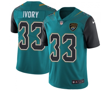 Nike Jacksonville Jaguars #33 Chris Ivory Teal Green Team Color Men's Stitched NFL Vapor Untouchable Limited Jersey