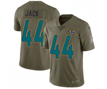 Nike Jacksonville Jaguars #44 Myles Jack Olive Men's Stitched NFL Limited 2017 Salute to Service Jersey