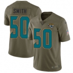 Nike Jacksonville Jaguars #50 Telvin Smith Olive Men's Stitched NFL Limited 2017 Salute to Service Jersey