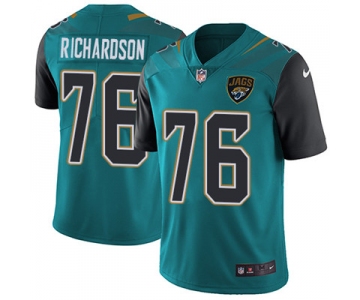 Nike Jacksonville Jaguars #76 Will Richardson Teal Green Team Color Men's Stitched NFL Vapor Untouchable Limited Jersey