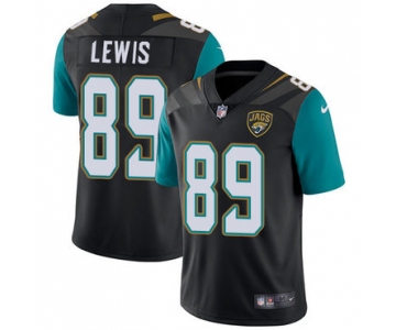 Nike Jacksonville Jaguars #89 Marcedes Lewis Black Alternate Men's Stitched NFL Vapor Untouchable Limited Jersey