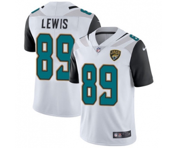 Nike Jacksonville Jaguars #89 Marcedes Lewis White Men's Stitched NFL Vapor Untouchable Limited Jersey