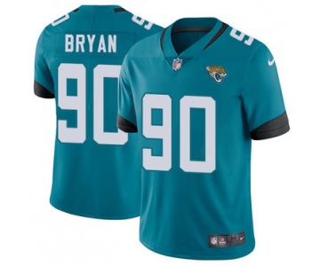 Nike Jacksonville Jaguars #90 Taven Bryan Teal Green Team Color Men's Stitched NFL Vapor Untouchable Limited Jersey