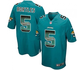 Nike Jaguars #5 Blake Bortles Teal Green Team Color Men's Stitched NFL Limited Strobe Jersey