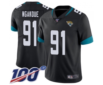 Nike Jaguars #91 Yannick Ngakoue Black Team Color Men's Stitched NFL 100th Season Vapor Limited Jersey