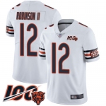 Bears #12 Allen Robinson II White Men's Stitched Football 100th Season Vapor Limited Jersey