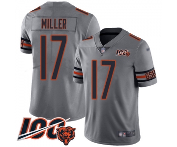 Bears #17 Anthony Miller Silver Men's Stitched Football Limited Inverted Legend 100th Season Jersey