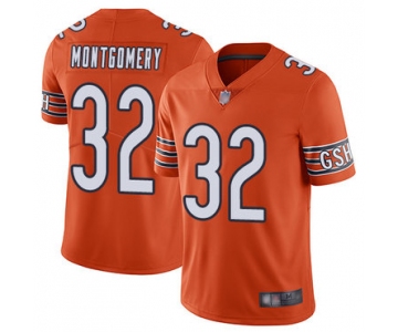 Bears #32 David Montgomery Orange Men's Stitched Football Limited Rush Jersey