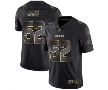 Bears #52 Khalil Mack Black Gold Men's Stitched Football Vapor Untouchable Limited Jersey