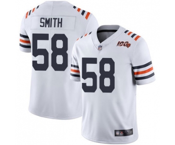 Bears #58 Roquan Smith White Alternate Men's Stitched Football Vapor Untouchable Limited 100th Season Jersey