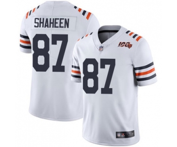 Bears #87 Adam Shaheen White Alternate Men's Stitched Football Vapor Untouchable Limited 100th Season Jersey