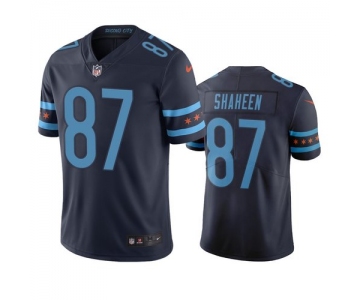 Chicago Bears #87 Adam Shaheen Navy Vapor Limited City Edition NFL Jersey
