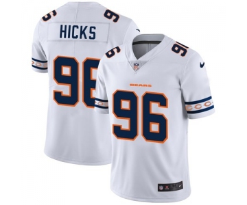 Chicago Bears #96 Akiem Hicks Nike White Team Logo Vapor Limited NFL Jersey