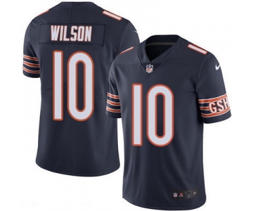 Men's Chicago Bears #10 Marquess Wilson Navy Blue 2016 Color Rush Stitched NFL Nike Limited Jersey