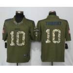 Men's Chicago Bears #10 Mitchell Trubisky Green Salute To Service Stitched NFL Nike Limited Jersey