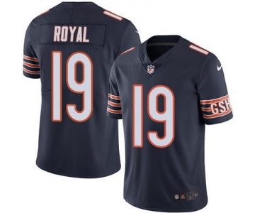 Men's Chicago Bears #19 Eddie Royal Navy Blue 2016 Color Rush Stitched NFL Nike Limited Jersey