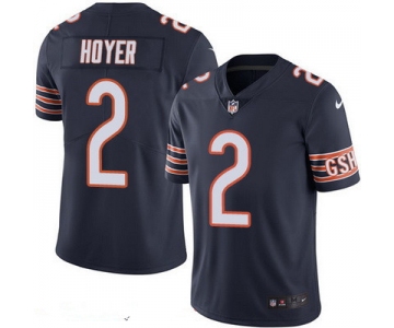 Men's Chicago Bears #2 Brian Hoyer Navy Blue 2016 Color Rush Stitched NFL Nike Limited Jersey