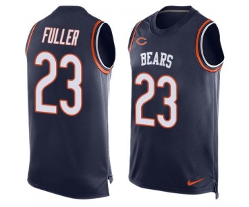 Men's Chicago Bears #23 Kyle Fuller Navy Blue Hot Pressing Player Name & Number Nike NFL Tank Top Jersey