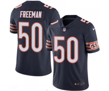Men's Chicago Bears #50 Jerrell Freeman Navy Blue 2016 Color Rush Stitched NFL Nike Limited Jersey